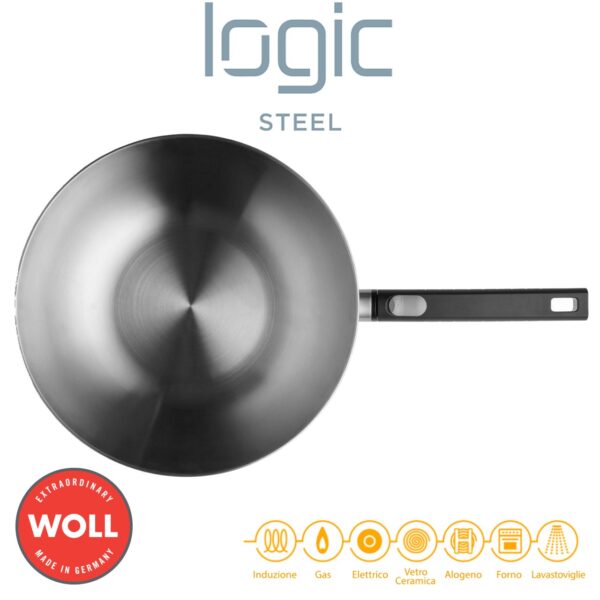 Padella Wok Woll Logic Steel 30 cm WLL 11030LCS - immagine 4