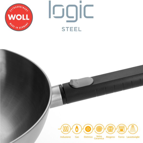 Padella Wok Woll Logic Steel 30 cm WLL 11030LCS - immagine 5