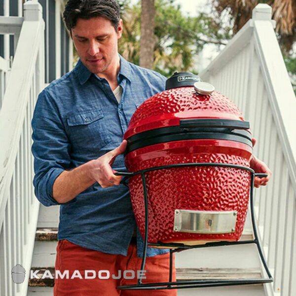 Barbecue a carbone Kamado Joe - Joe JR con supporto KJ13RH - immagine 5