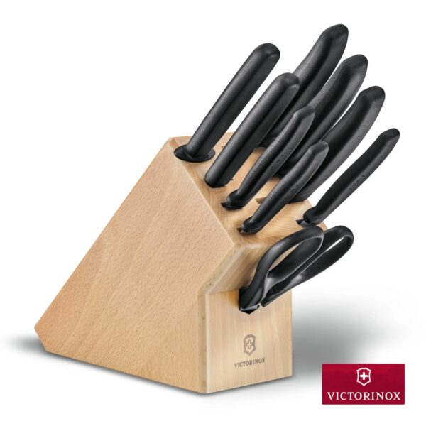 Ceppo Victorinox Extension completo di 9 coltelli Swiss Classic V-6.7193.9 - immagine 2