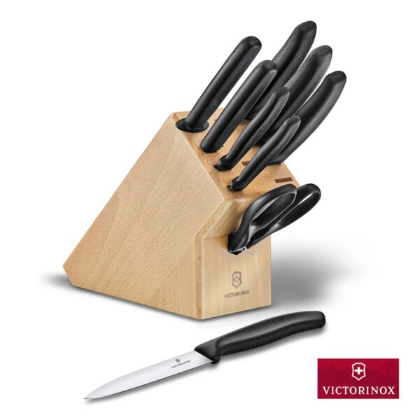 Ceppo Victorinox Extension completo di 9 coltelli Swiss Classic V-6.7193.9 - immagine 5