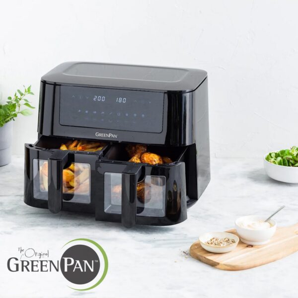 Friggitrice ad aria GreenPan Dual Zone AirFryer 8 L CC007924-001 - immagine 5