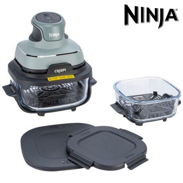Friggitrice ad aria Ninja Crispi portatile 4 in 1 salvia FN101EUSG - immagine 7