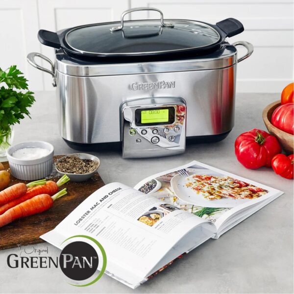 Pentola elettrica GreenPan Slowcooker 6 L CC005309-001 - immagine 4