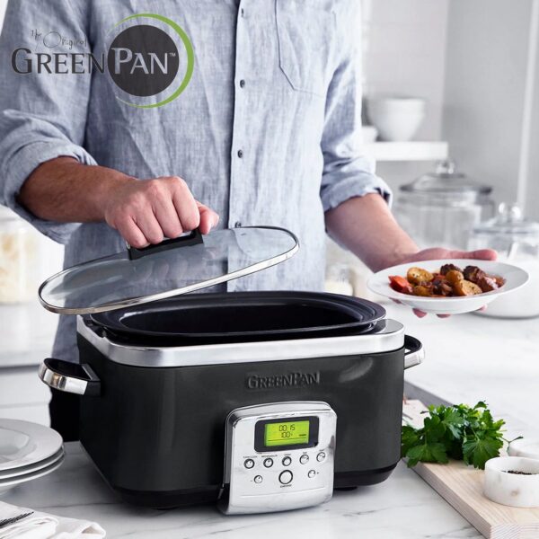 Pentola elettrica GreenPan Slowcooker 6 L CC005309-001 - immagine 5