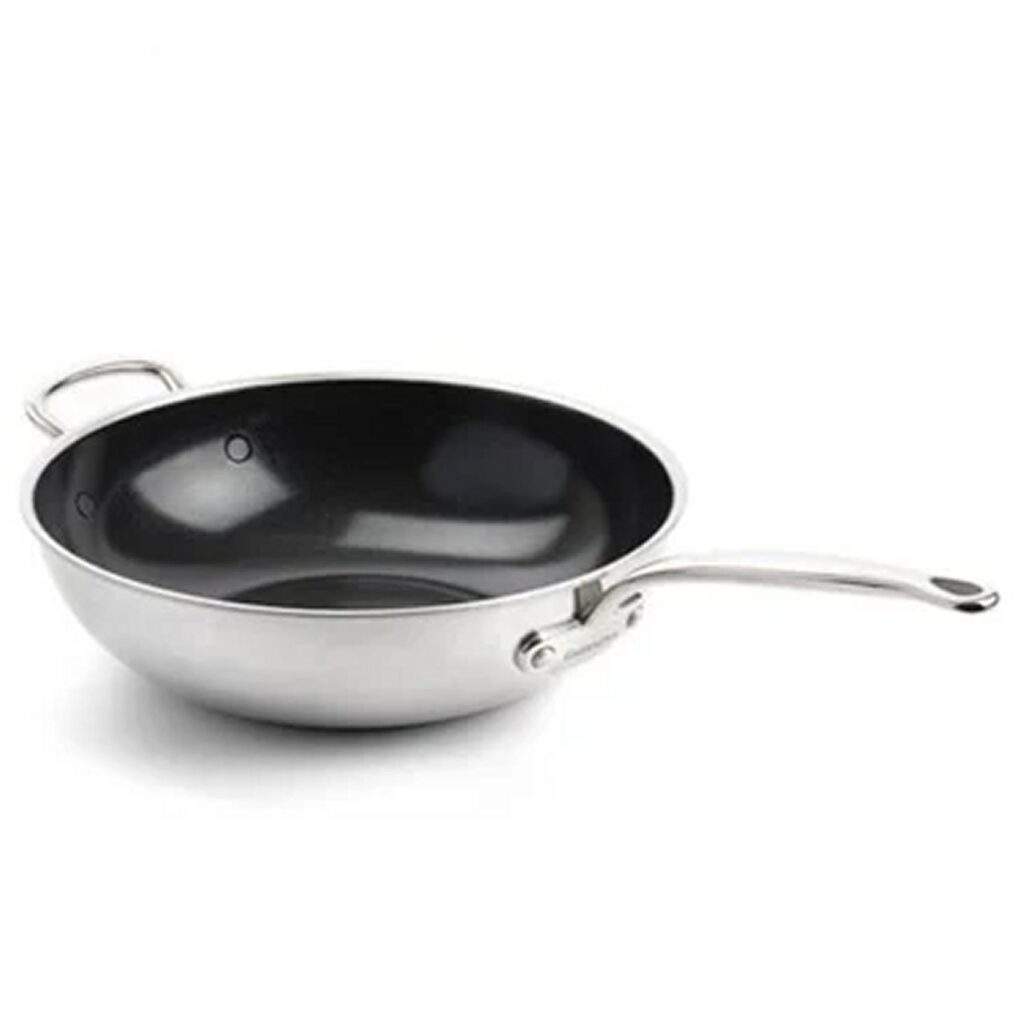 Wok GreenPan Premiere in acciaio inox 30 cm CC003821-001