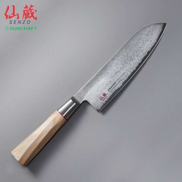 Coltello Santoku Suncraft Twisted Octagon 16,5cm TO-04 - immagine 3