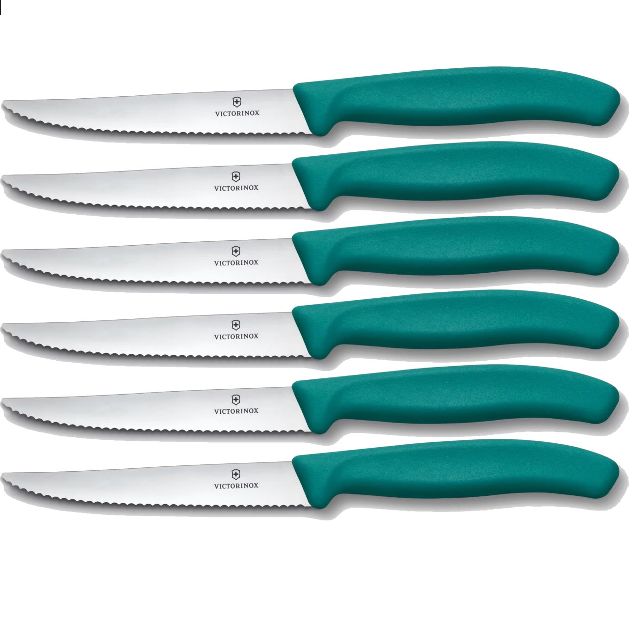Set 6 coltelli bistecca Victorinox Swiss Classic manico verde V-6.7234.6C1