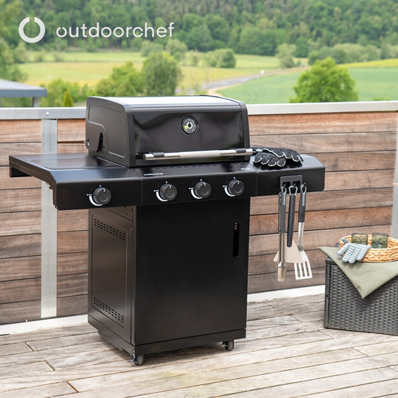 Grillstation a gas OutdoorChef HEAT C-335 con 3 bruciatori 18.128.92 - immagine 4