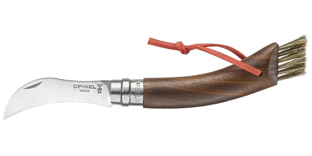 Coltello Opinel N°08 per funghi Noce nero O-003250