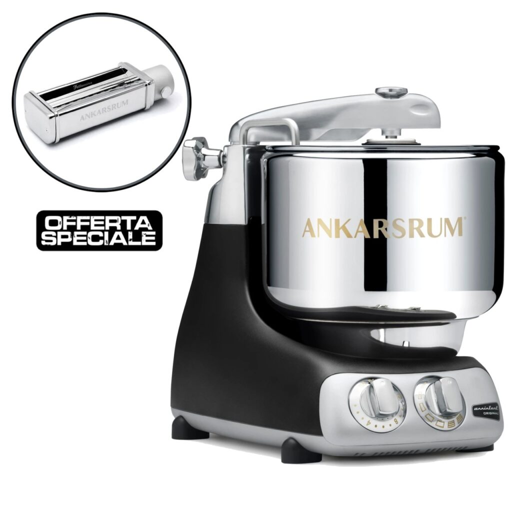 Kit impastatrice Assistent con tagliapasta fettuccine 6 mm Ankarsrum