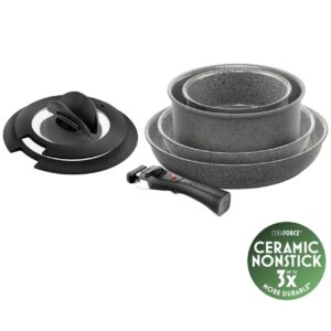 Set 7 pezzi Ballarini Torre pentole con manico e coperchi 1012350