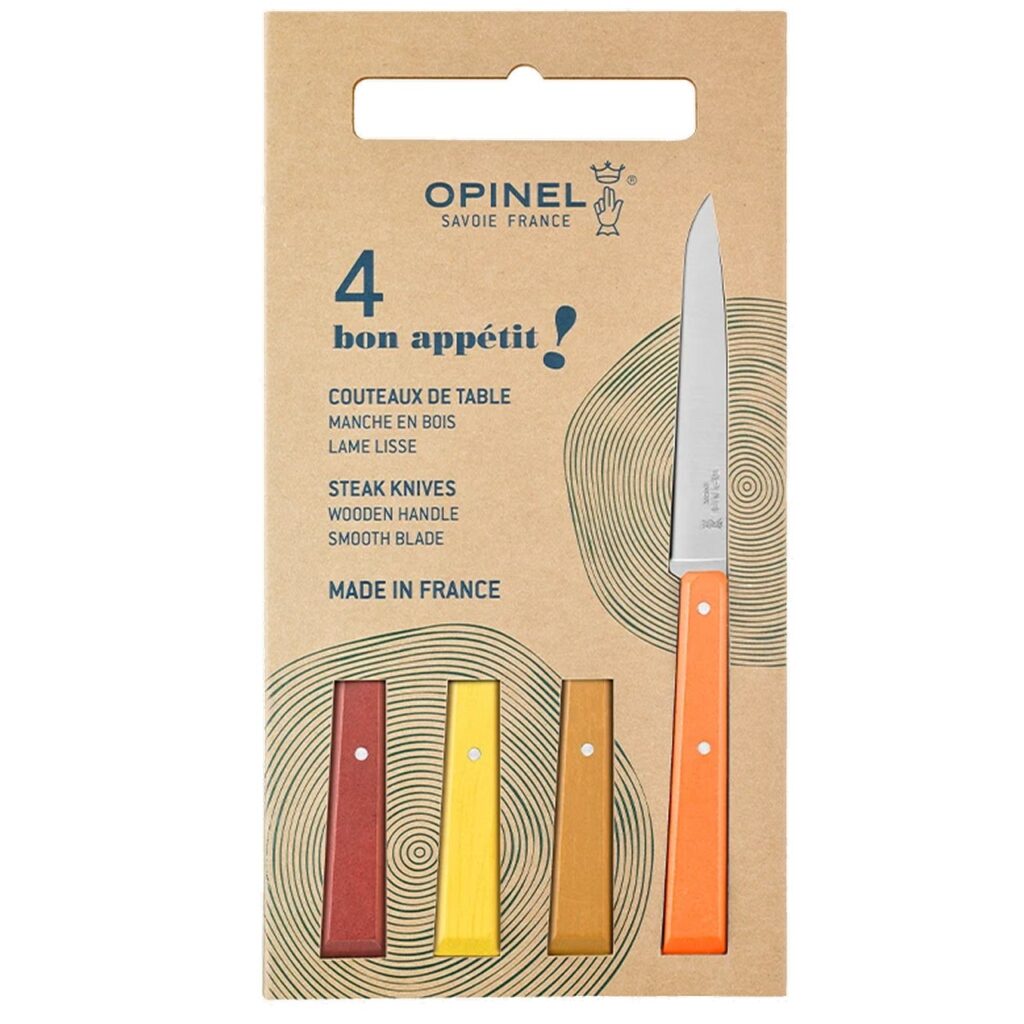 Set Opinel 4 coltelli da tavola N°125 Bon Appetit Agrumes O-003270
