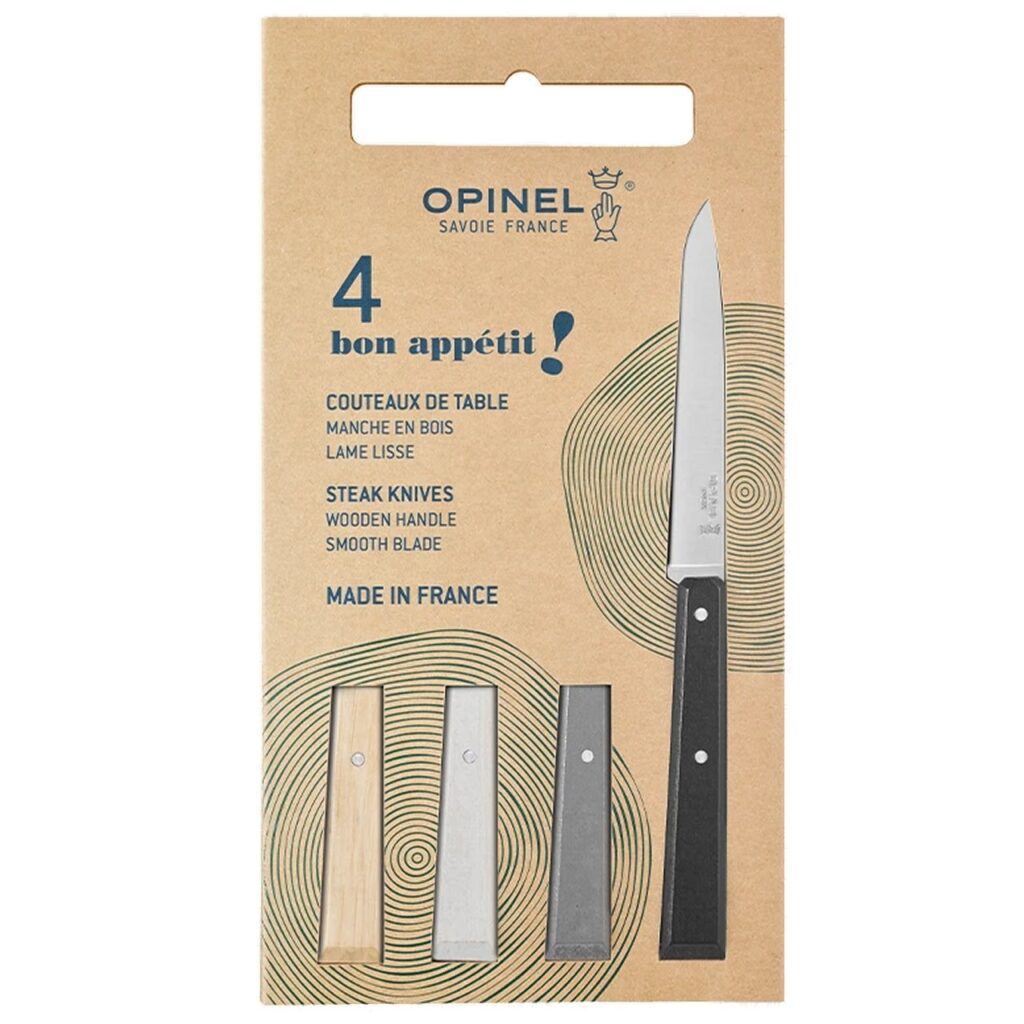 Set Opinel 4 coltelli da tavola N°125 Bon Appetit Mineral O-003272